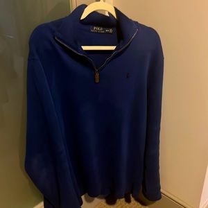 Ralph Lauren, men’s medium, blue quarter zip pullover